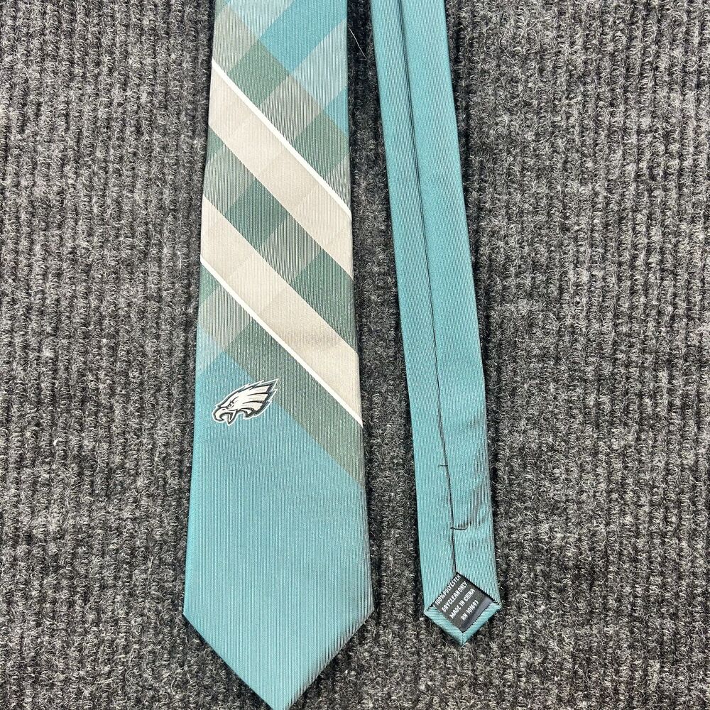 NFL Philadelphia Eagles Men’s Tie Green Silver